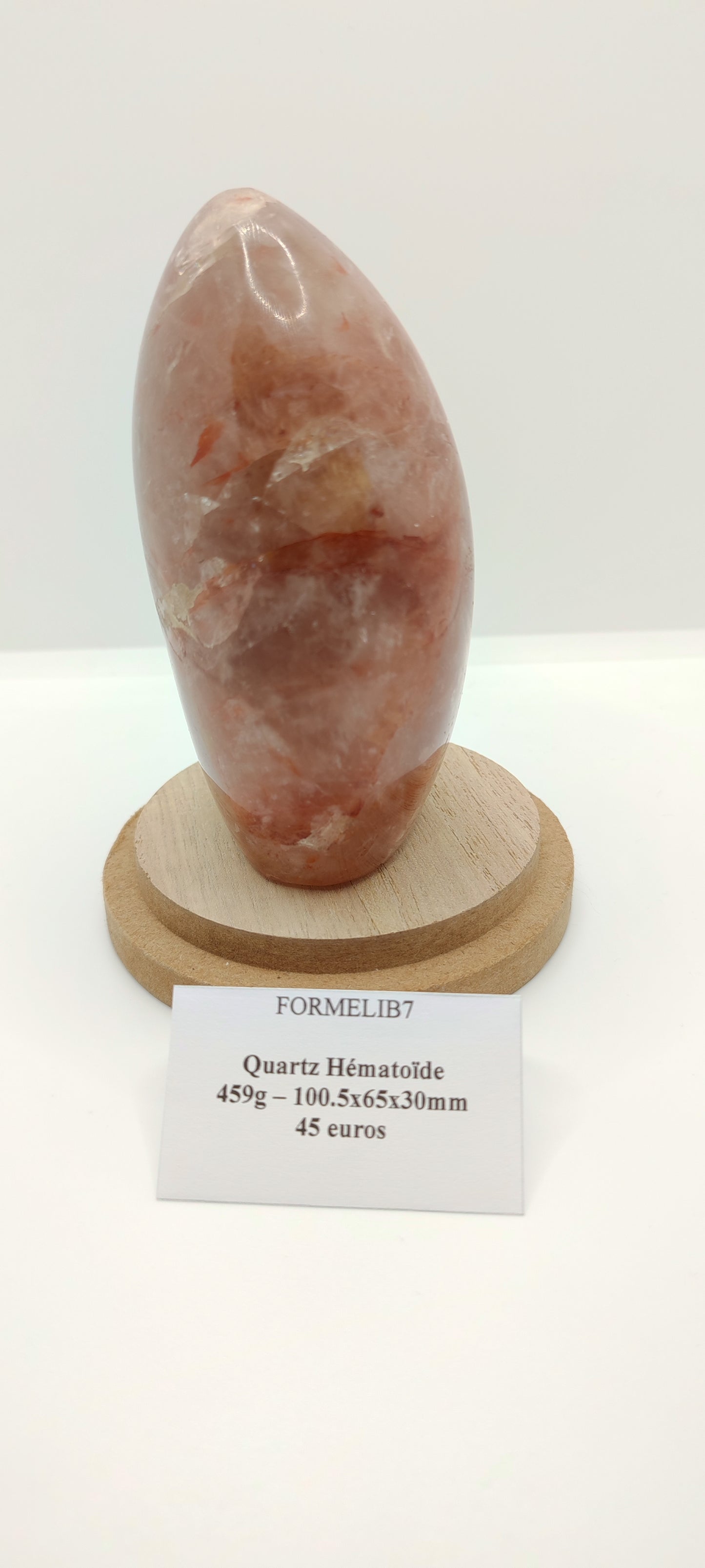 Forme Libre Quartz Hématoïde