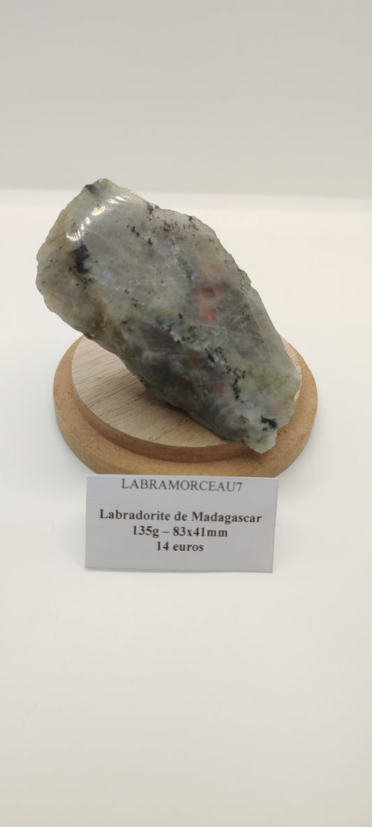 Labradorite : Morceau Semi poli