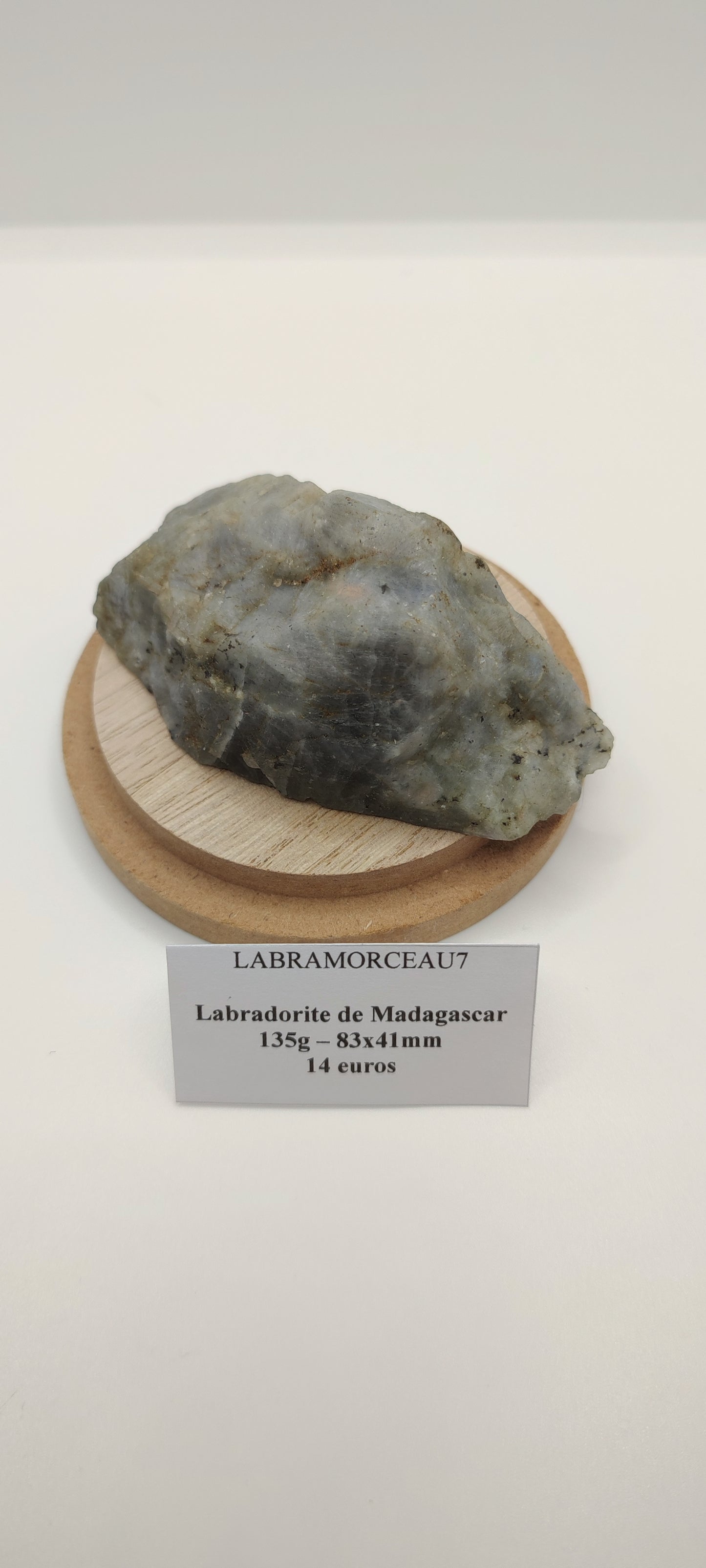 Labradorite : Morceau Semi poli