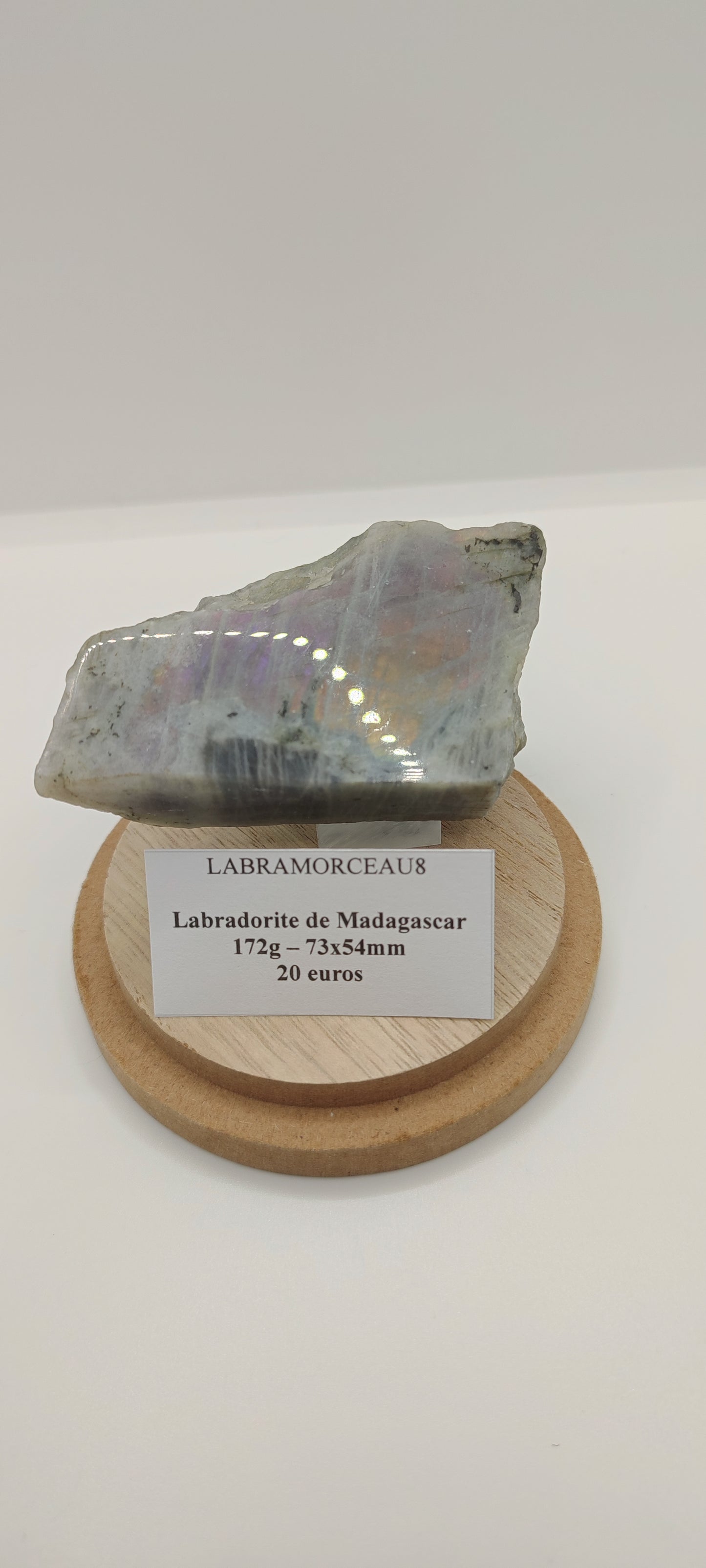 Labradorite : Morceau Semi poli