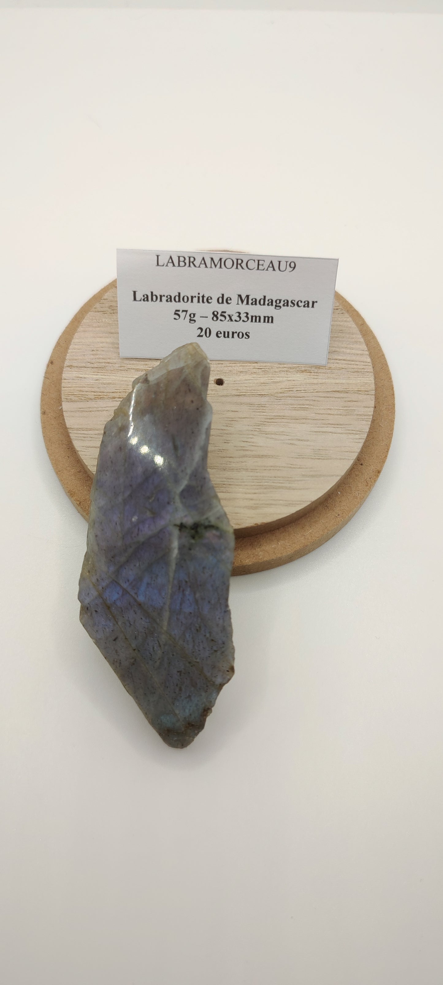 Labradorite : Morceau Semi poli