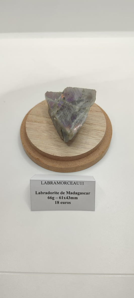 Labradorite : Morceau Semi poli