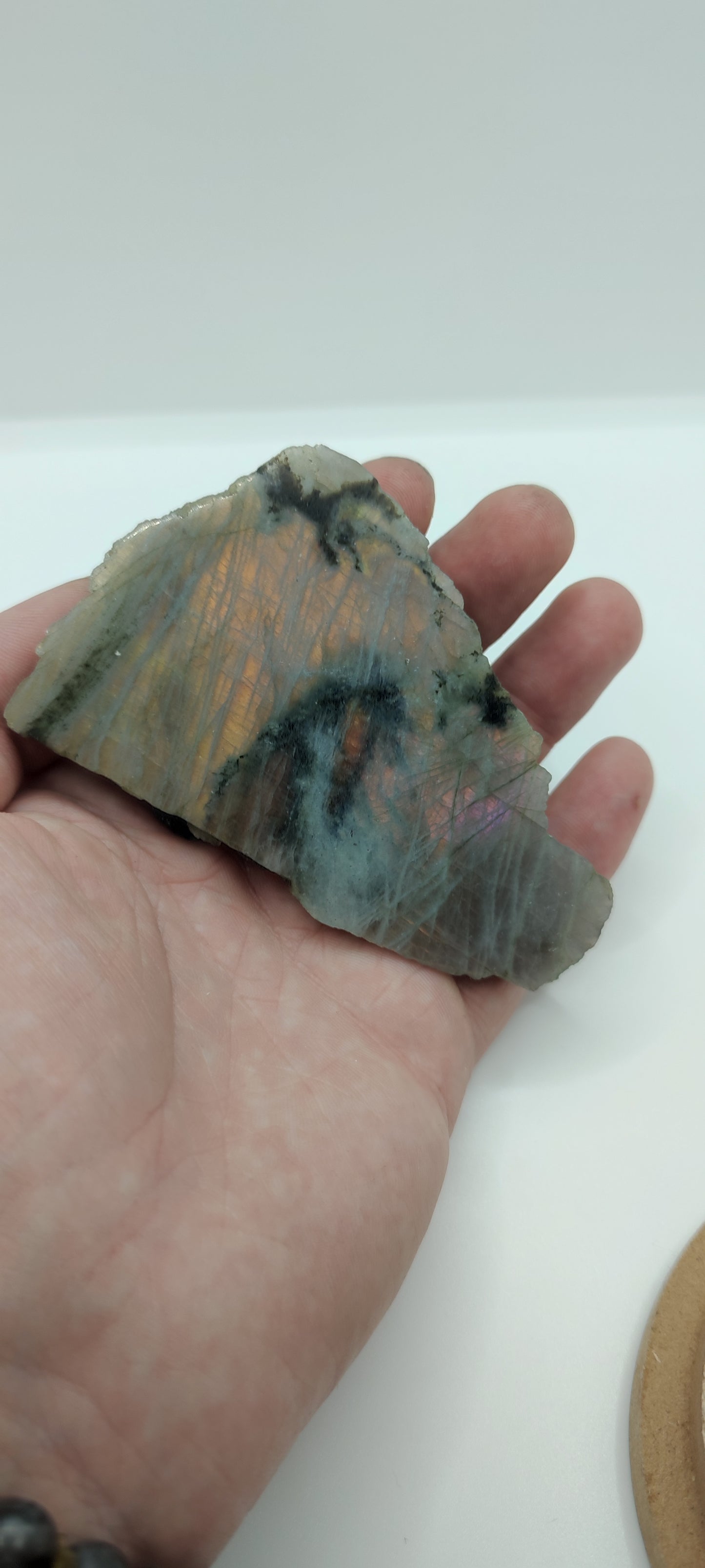 Labradorite : Morceau Semi poli