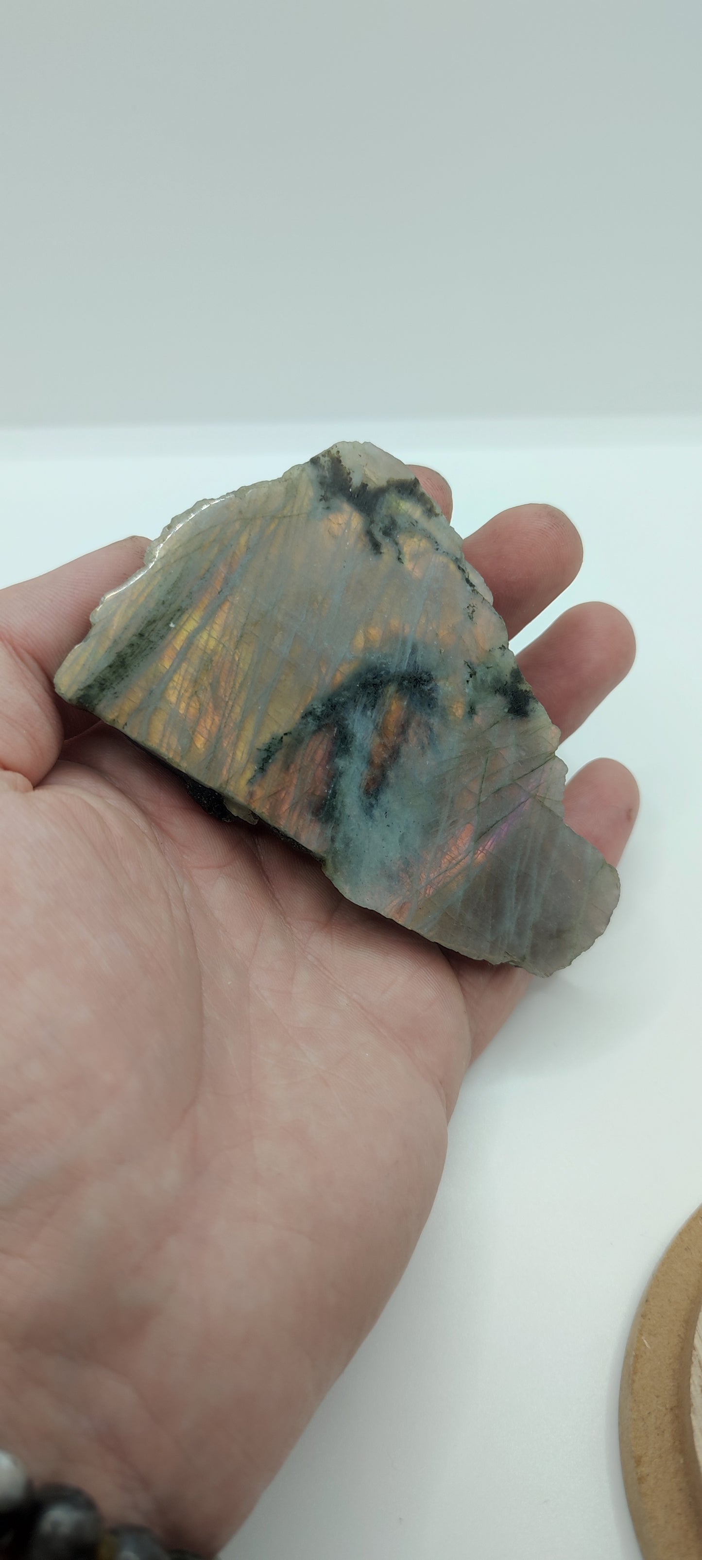 Labradorite : Morceau Semi poli