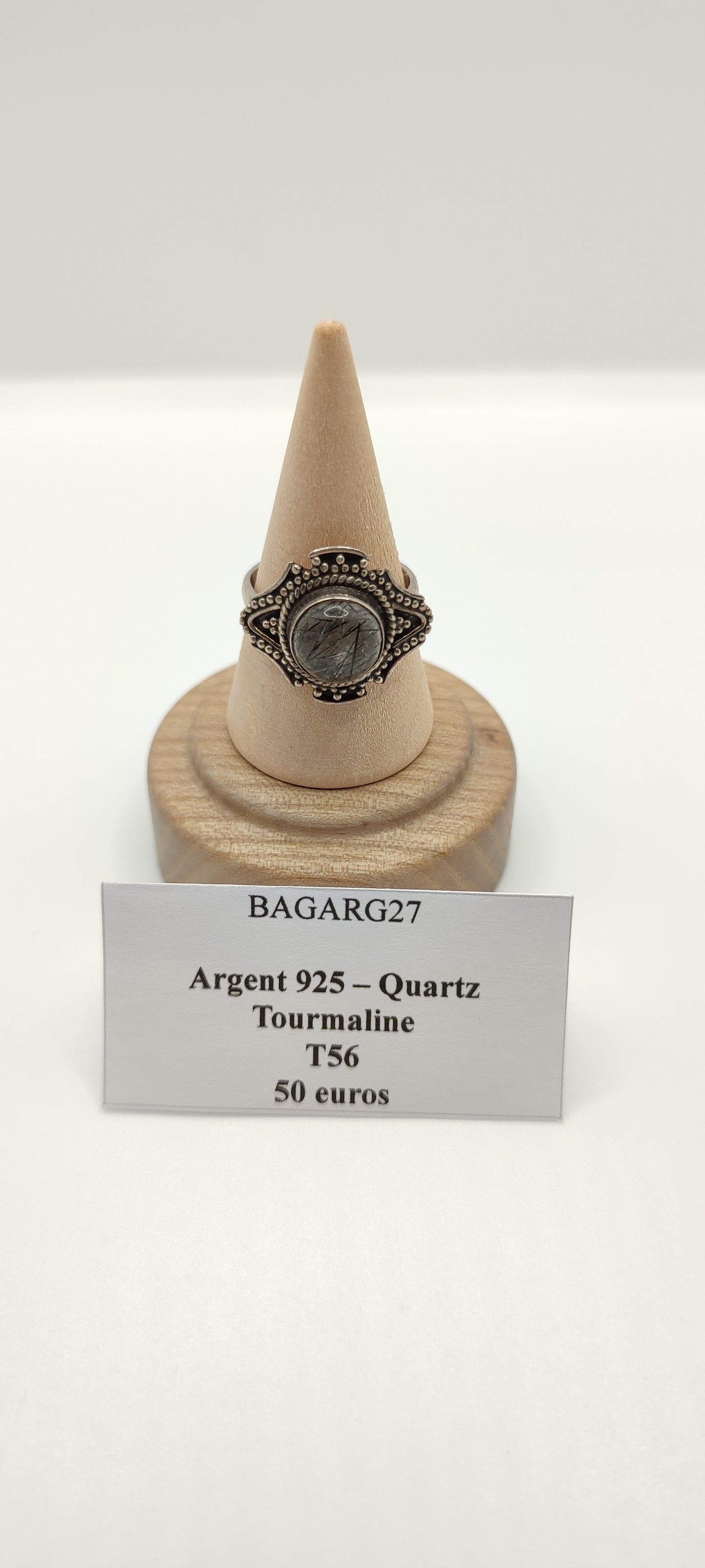 Bague Quartz Tourmaline