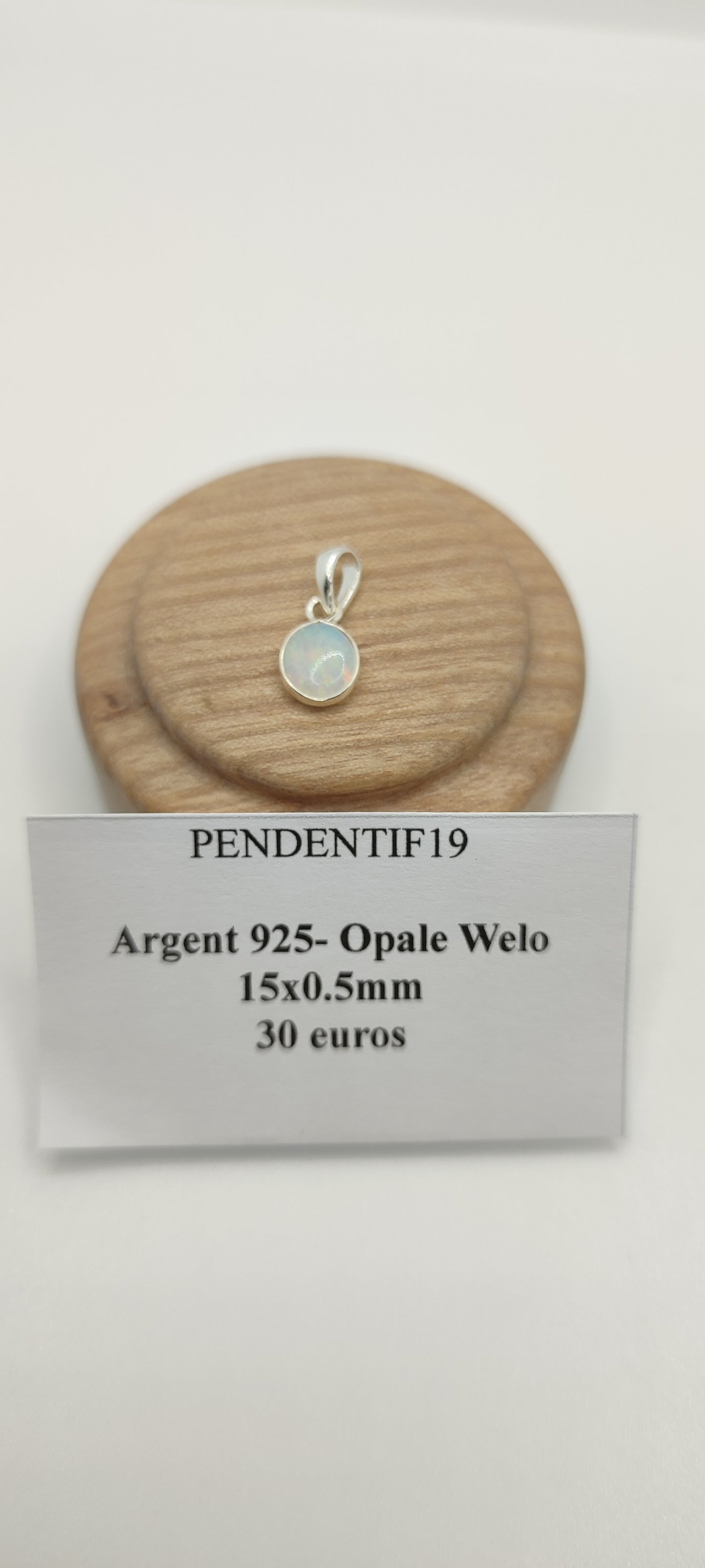 Pendentif Opale Welo