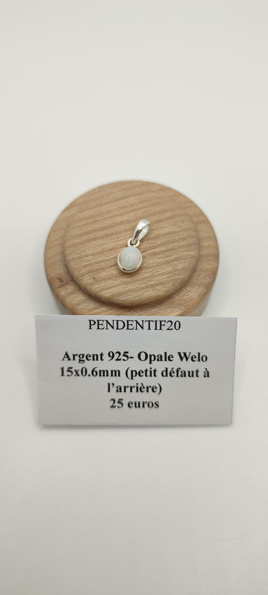 Pendentif Opale Welo