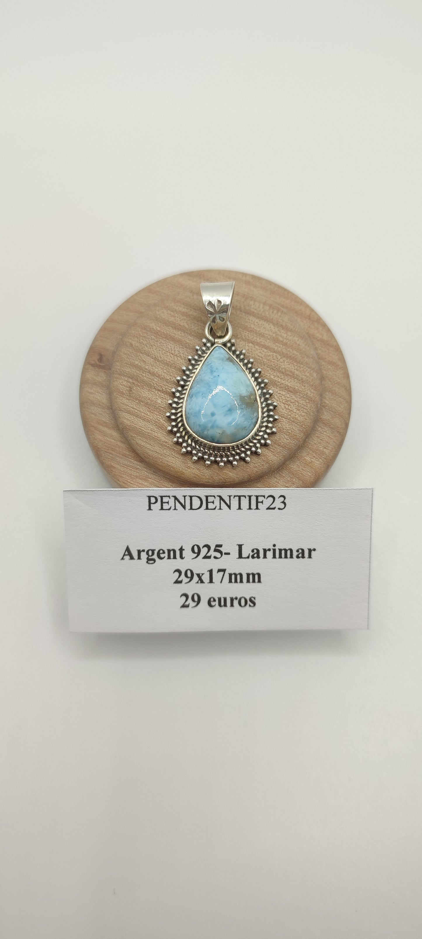 Pendentif Larimar