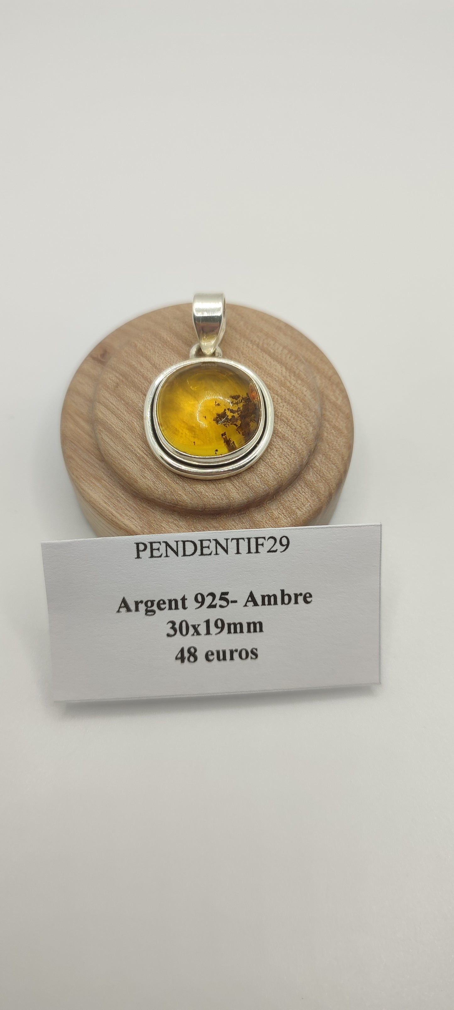 Pendentif Ambre