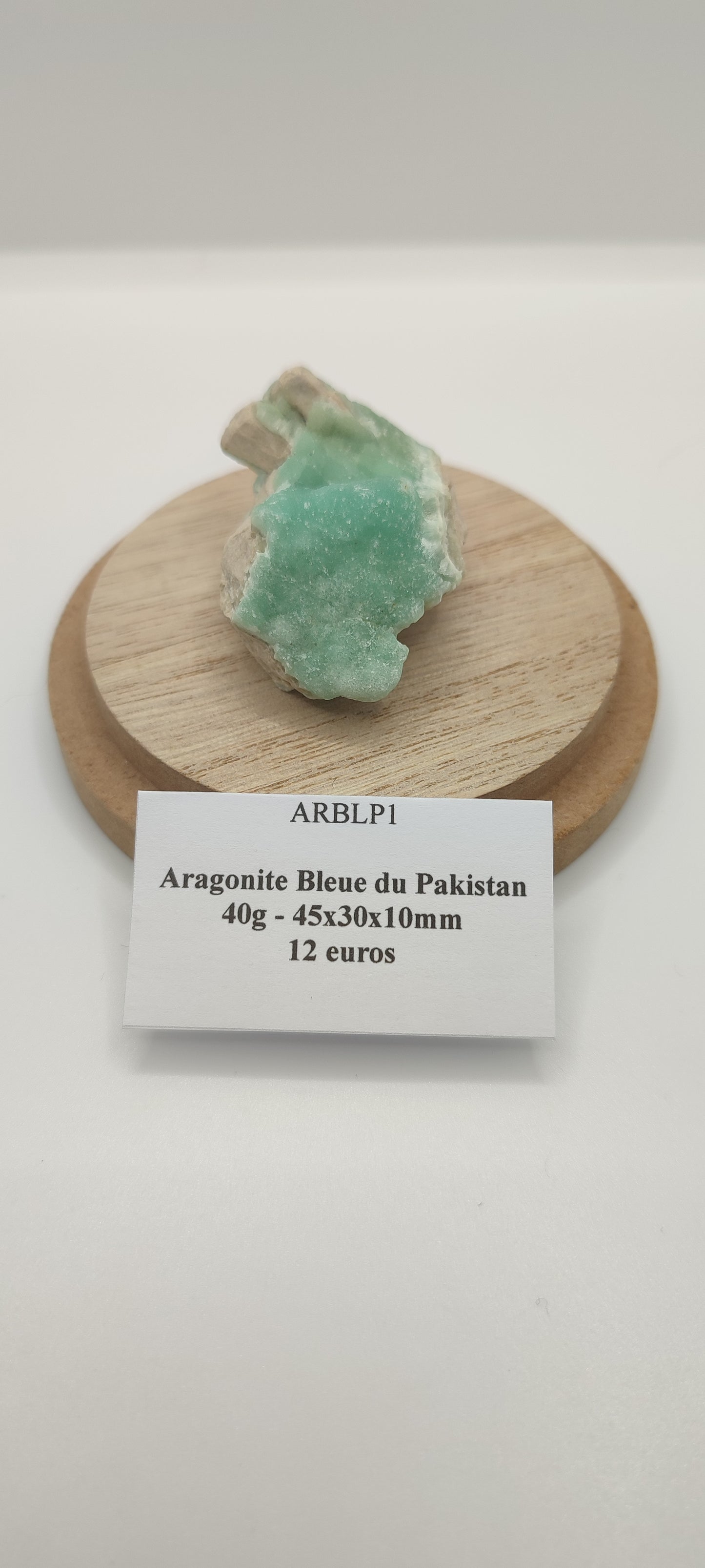 Aragonite Bleue du Pakistan