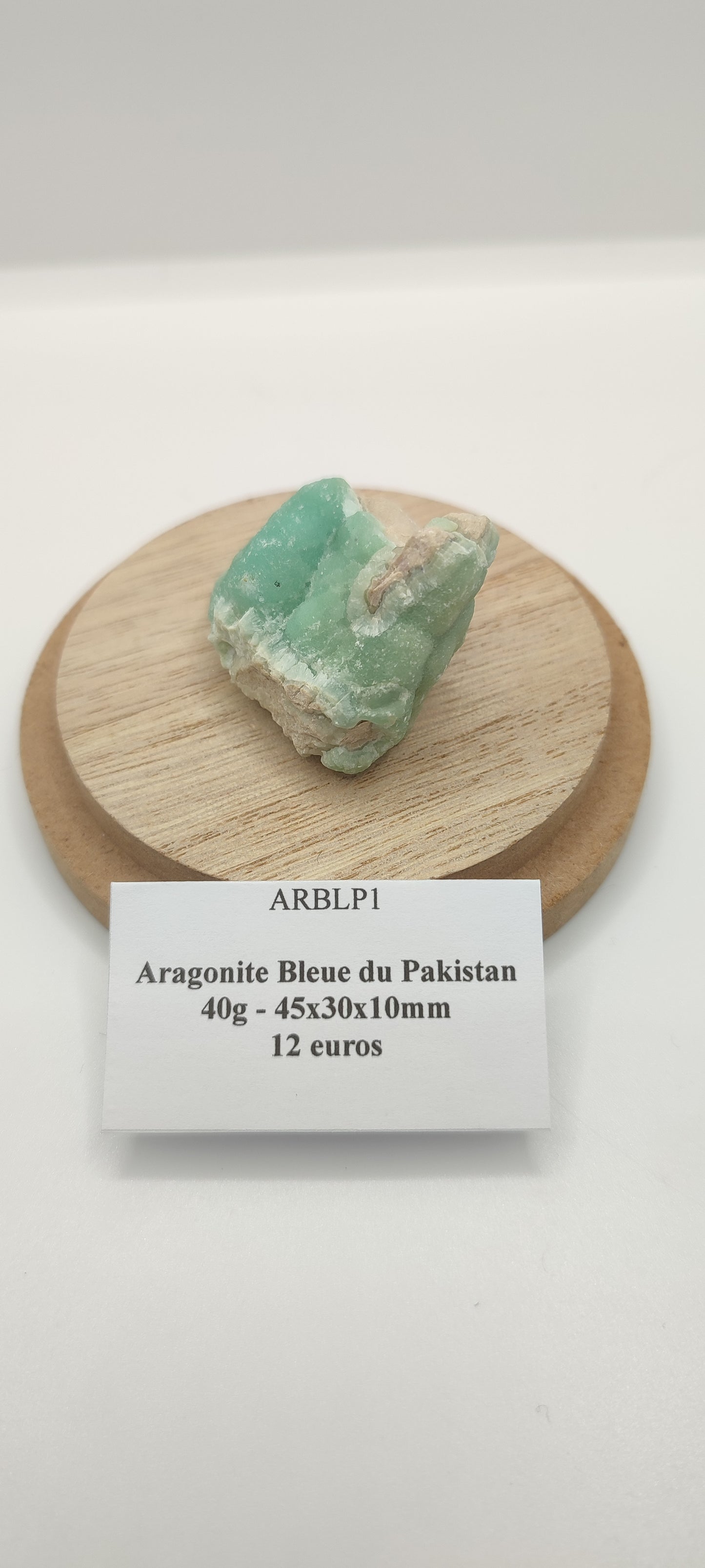 Aragonite Bleue du Pakistan