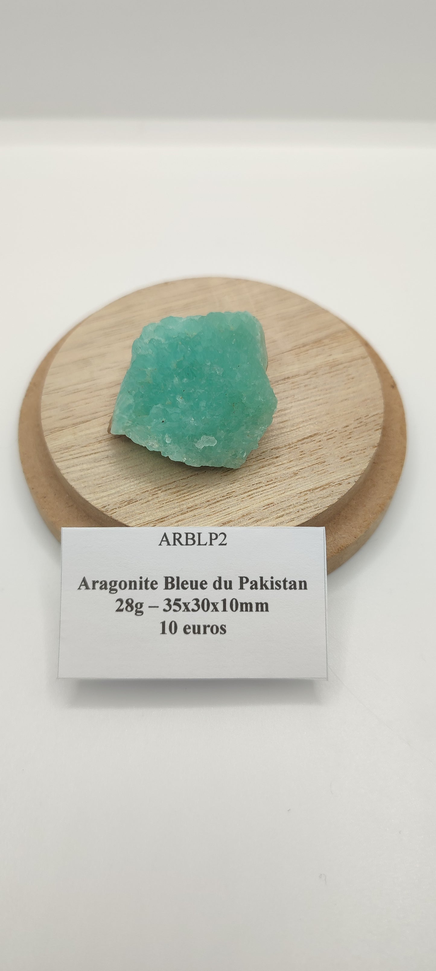 Aragonite Bleue du Pakistan