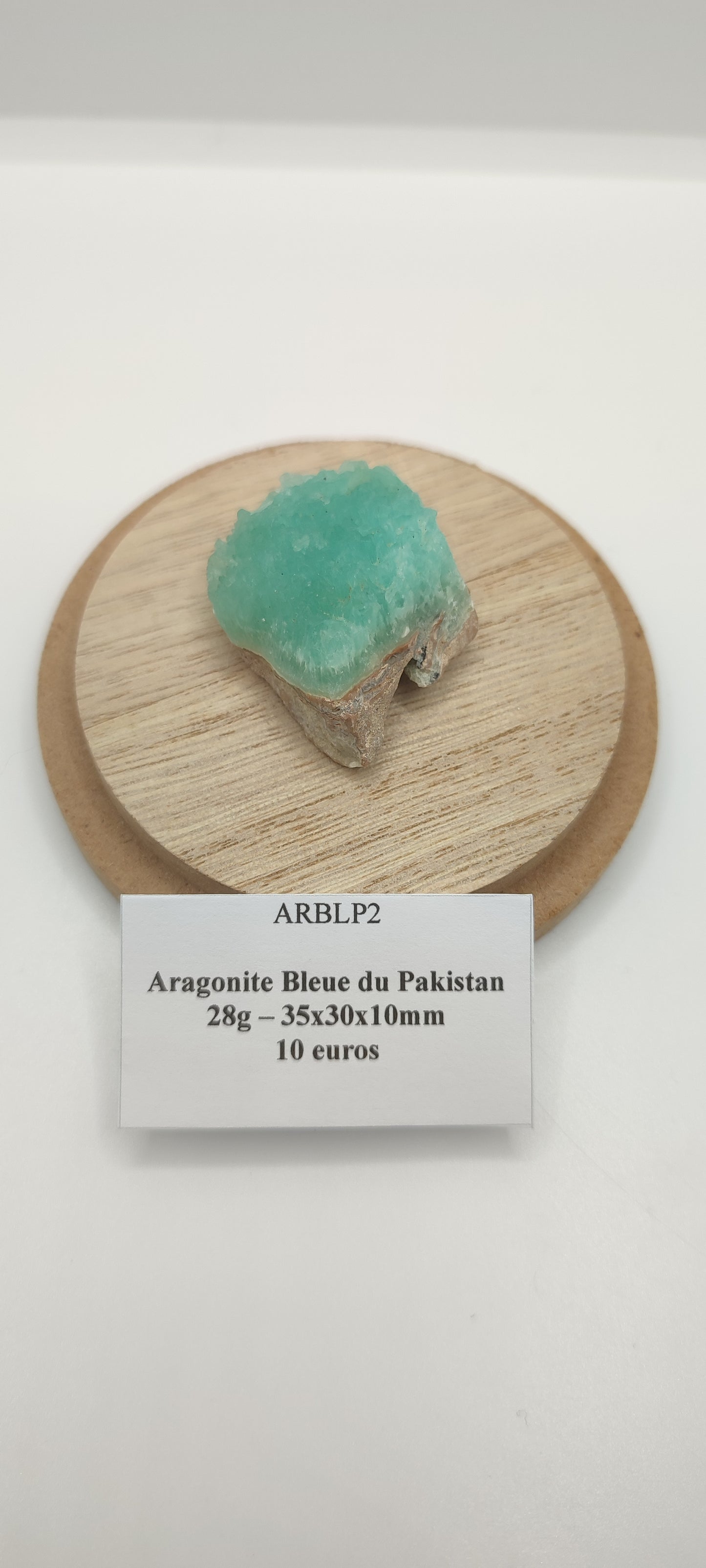 Aragonite Bleue du Pakistan