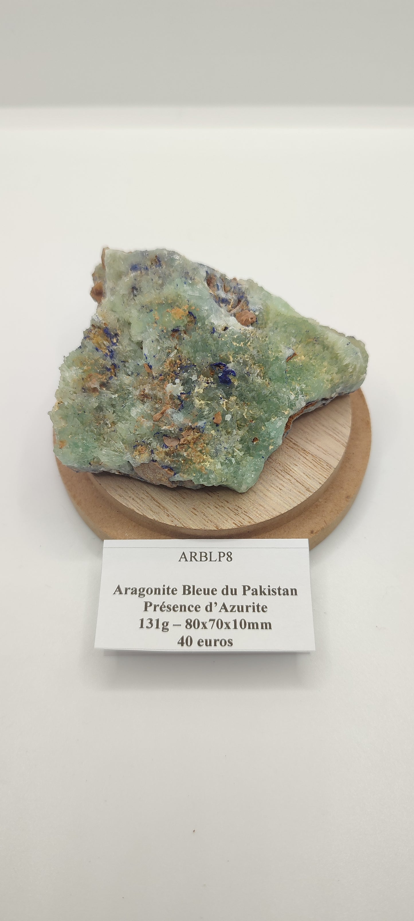 Aragonite Bleue du Pakistan