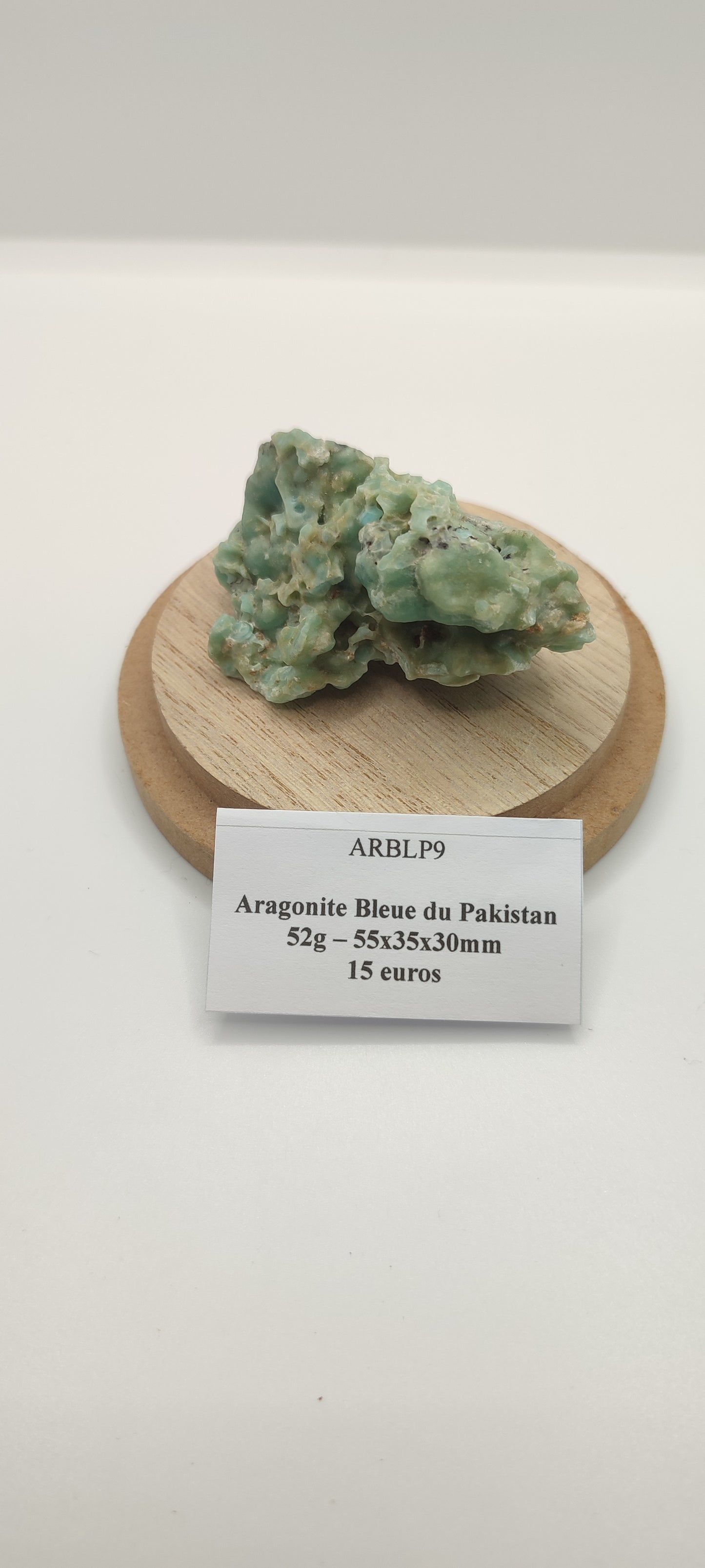 Aragonite Bleue du Pakistan