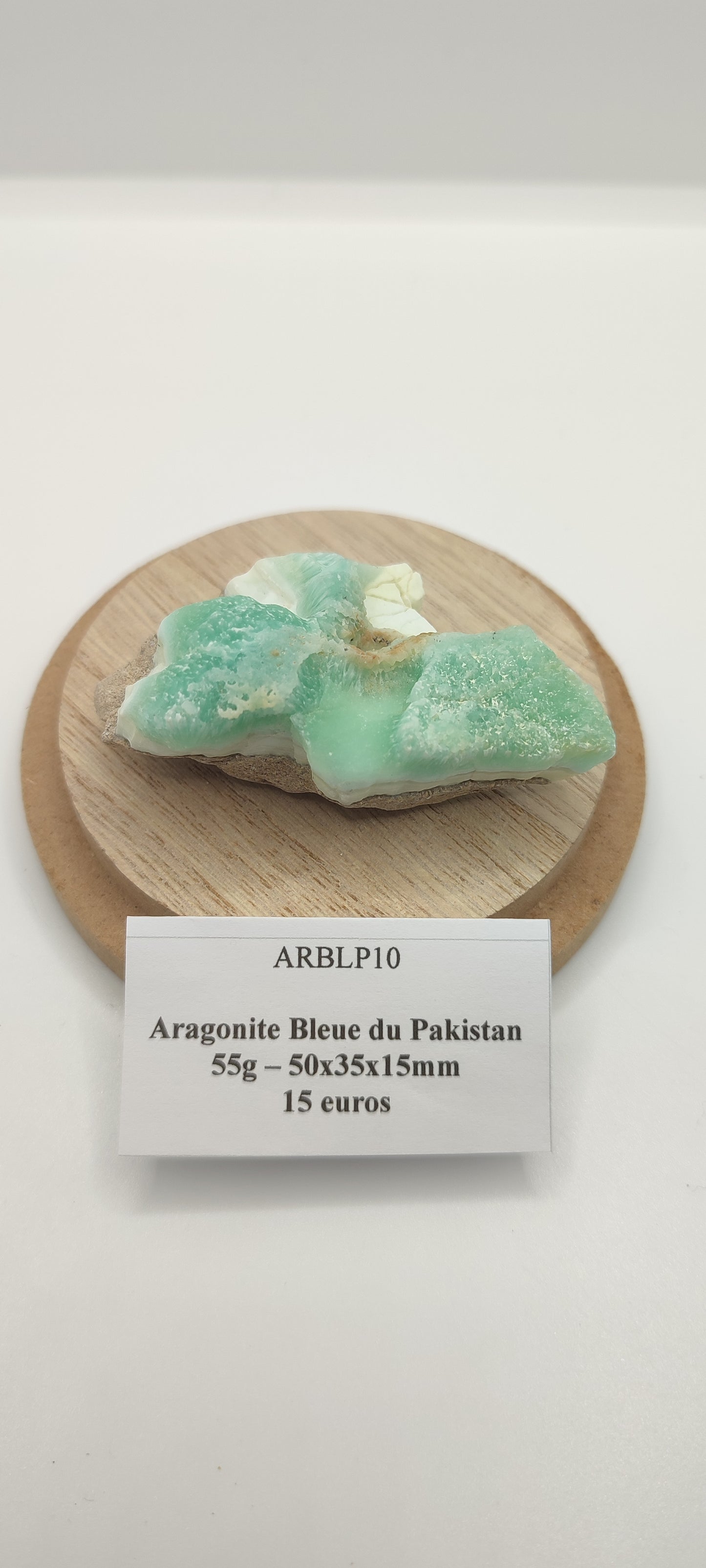 Aragonite Bleue du Pakistan