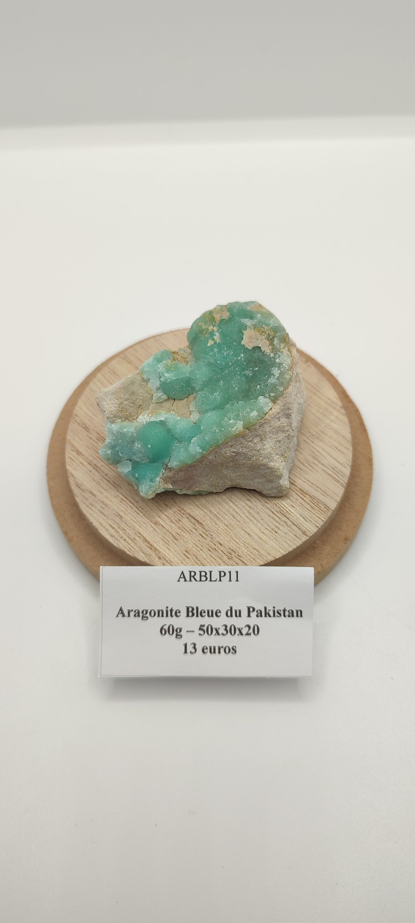 Aragonite Bleue du Pakistan