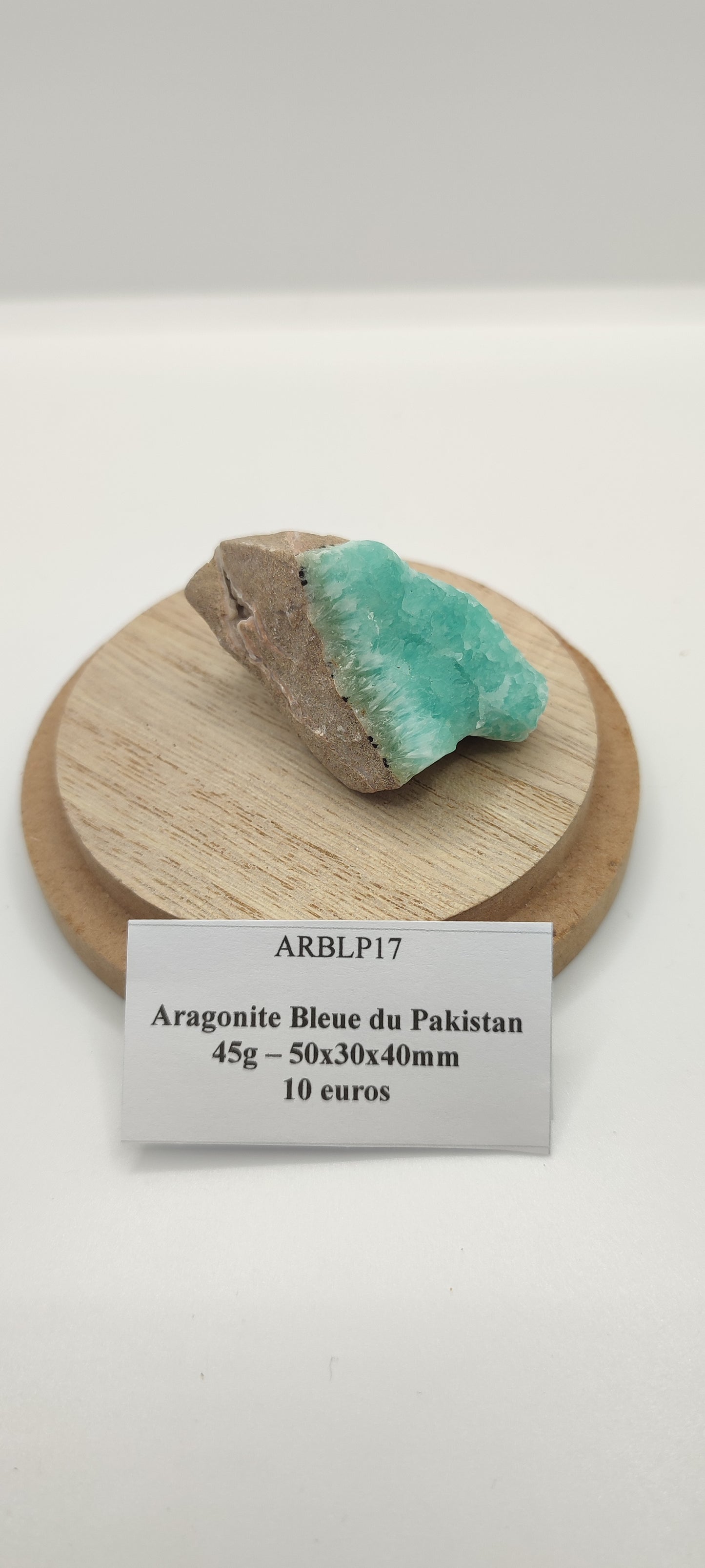 Aragonite Bleue du Pakistan