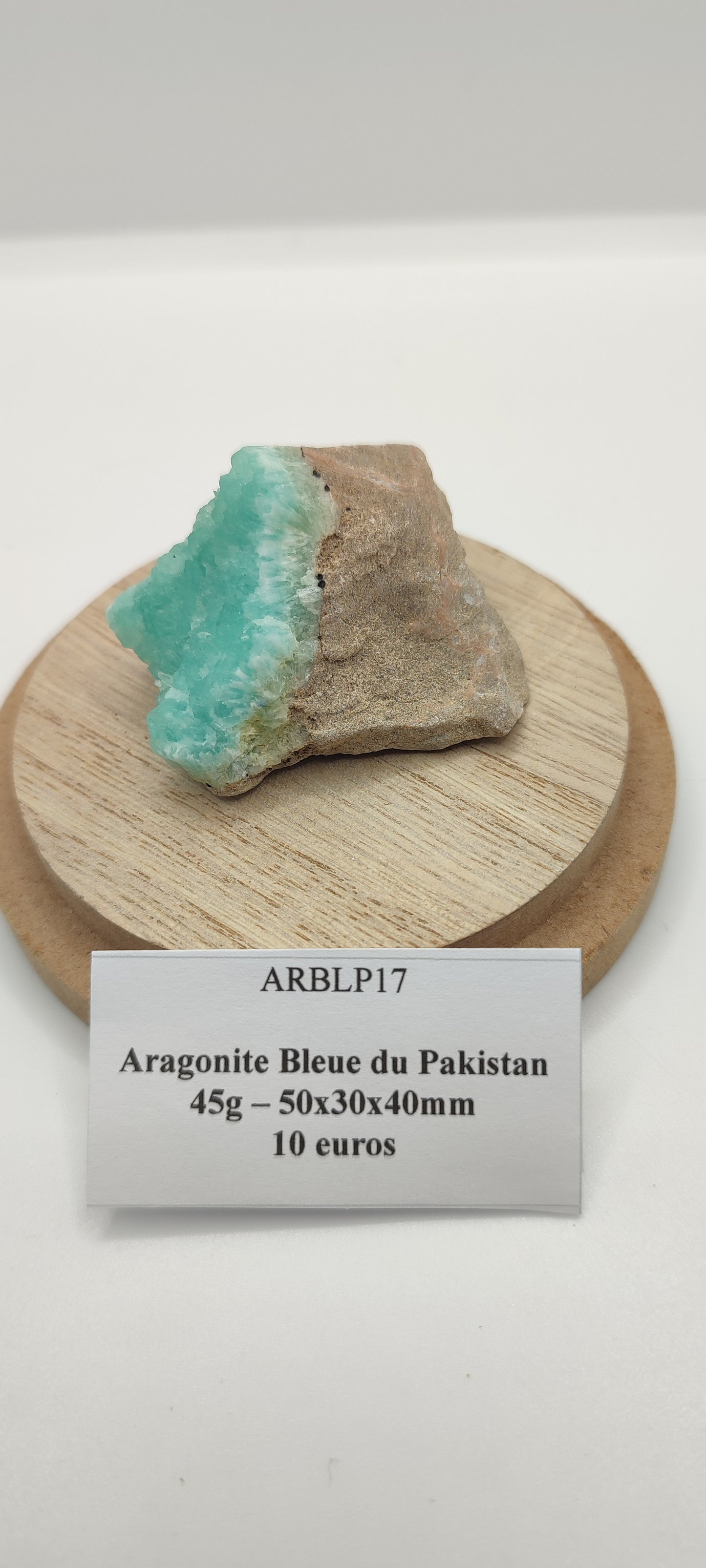 Aragonite Bleue du Pakistan