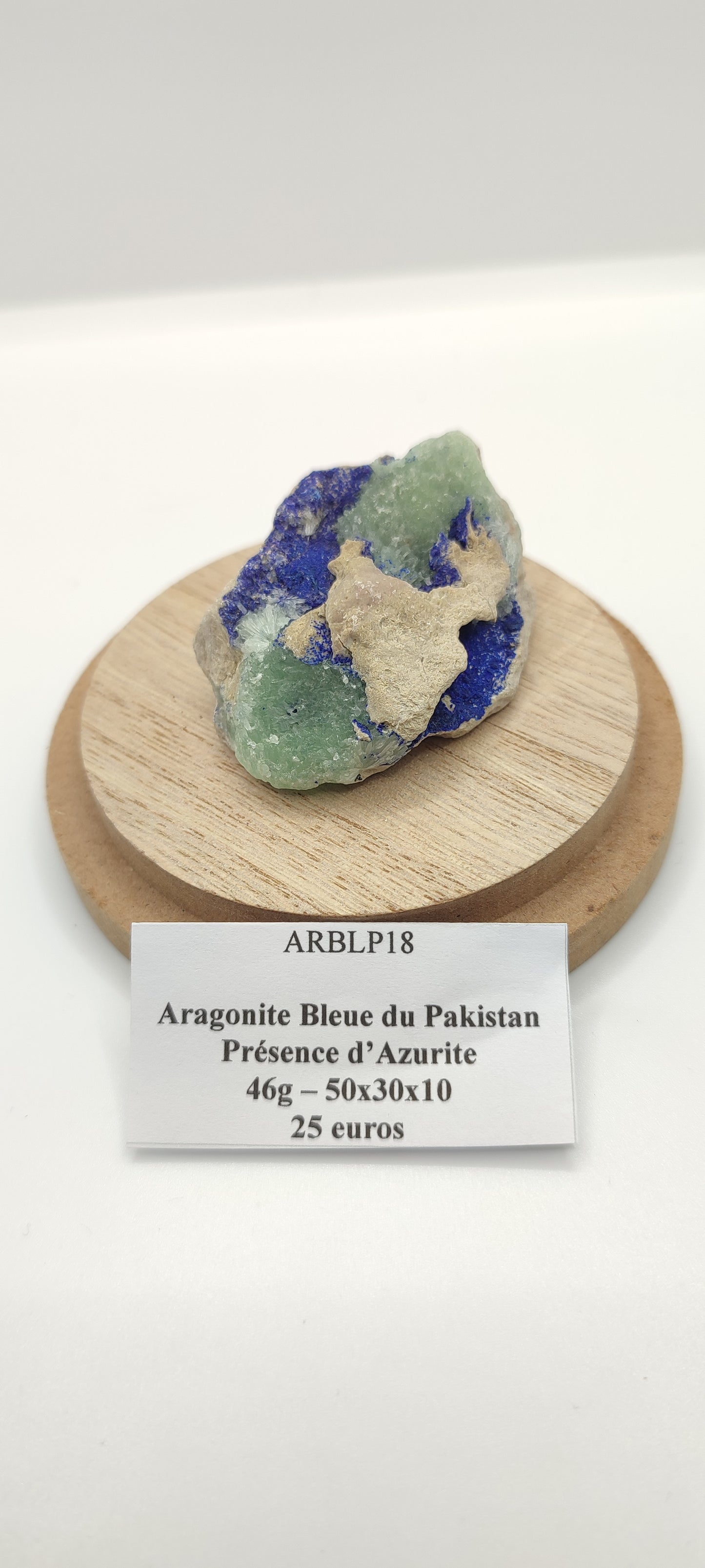 Aragonite Bleue du Pakistan