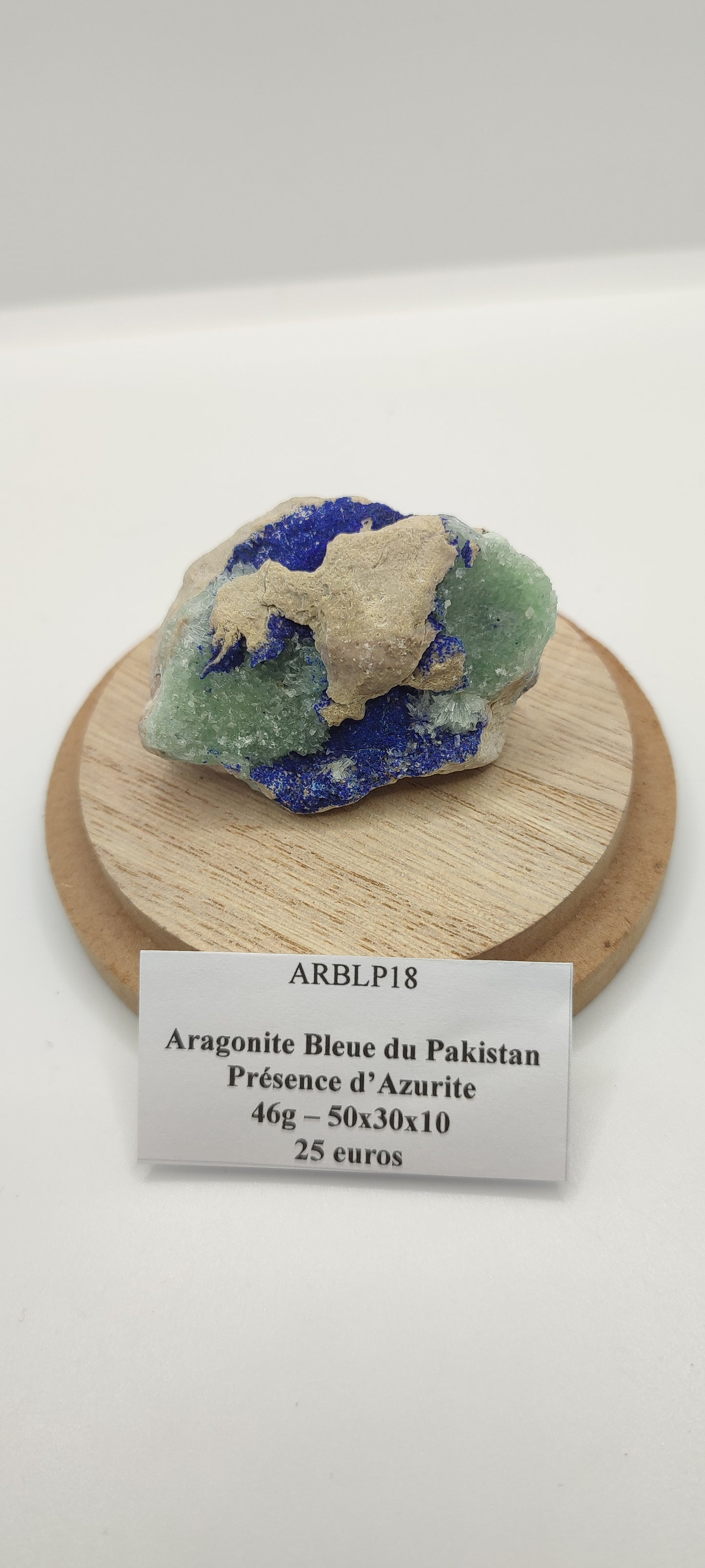 Aragonite Bleue du Pakistan