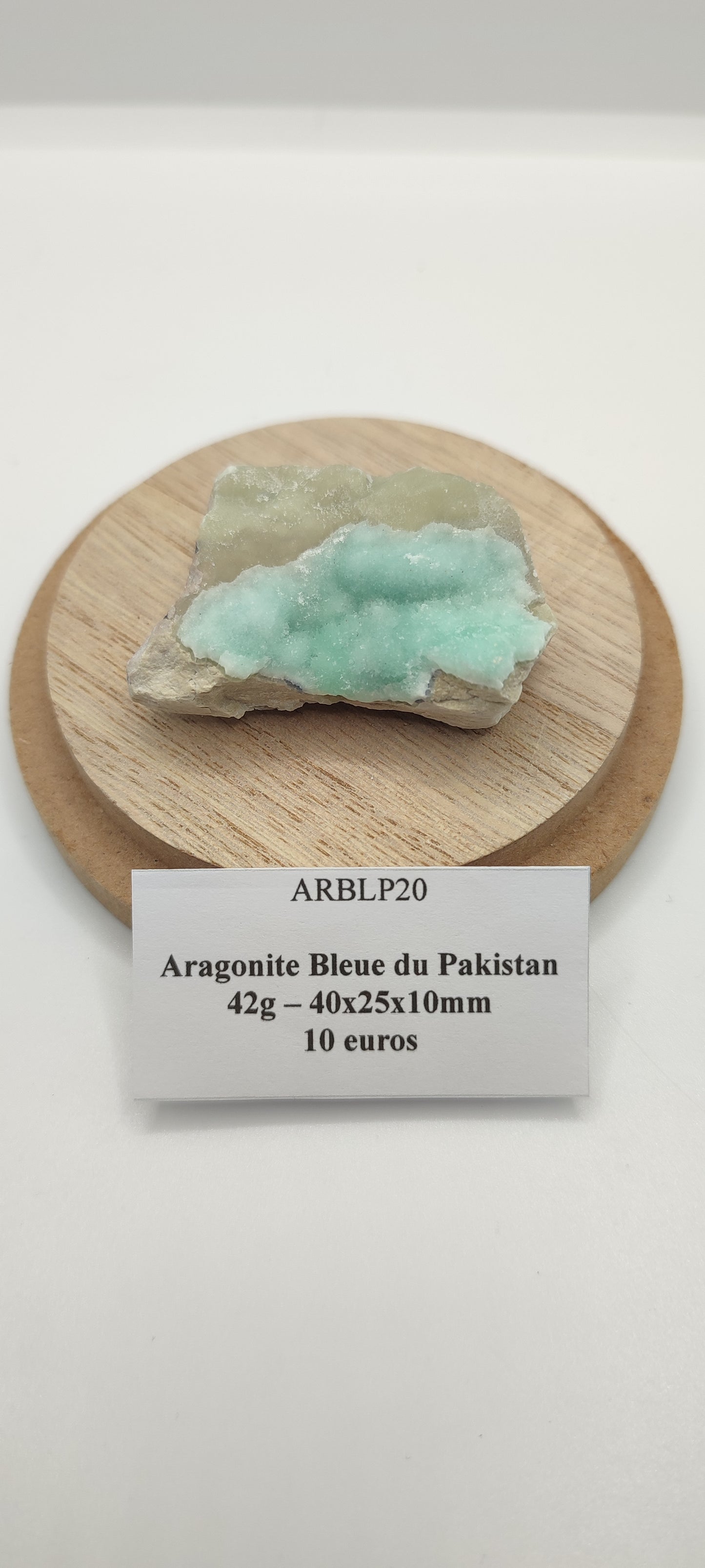 Aragonite Bleue du Pakistan