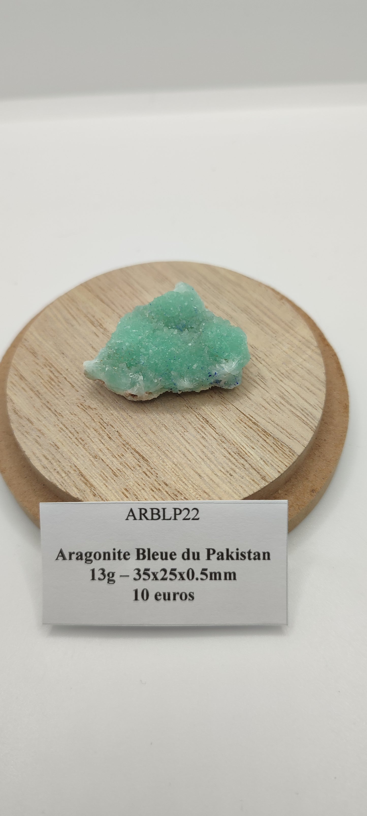 Aragonite Bleue du Pakistan