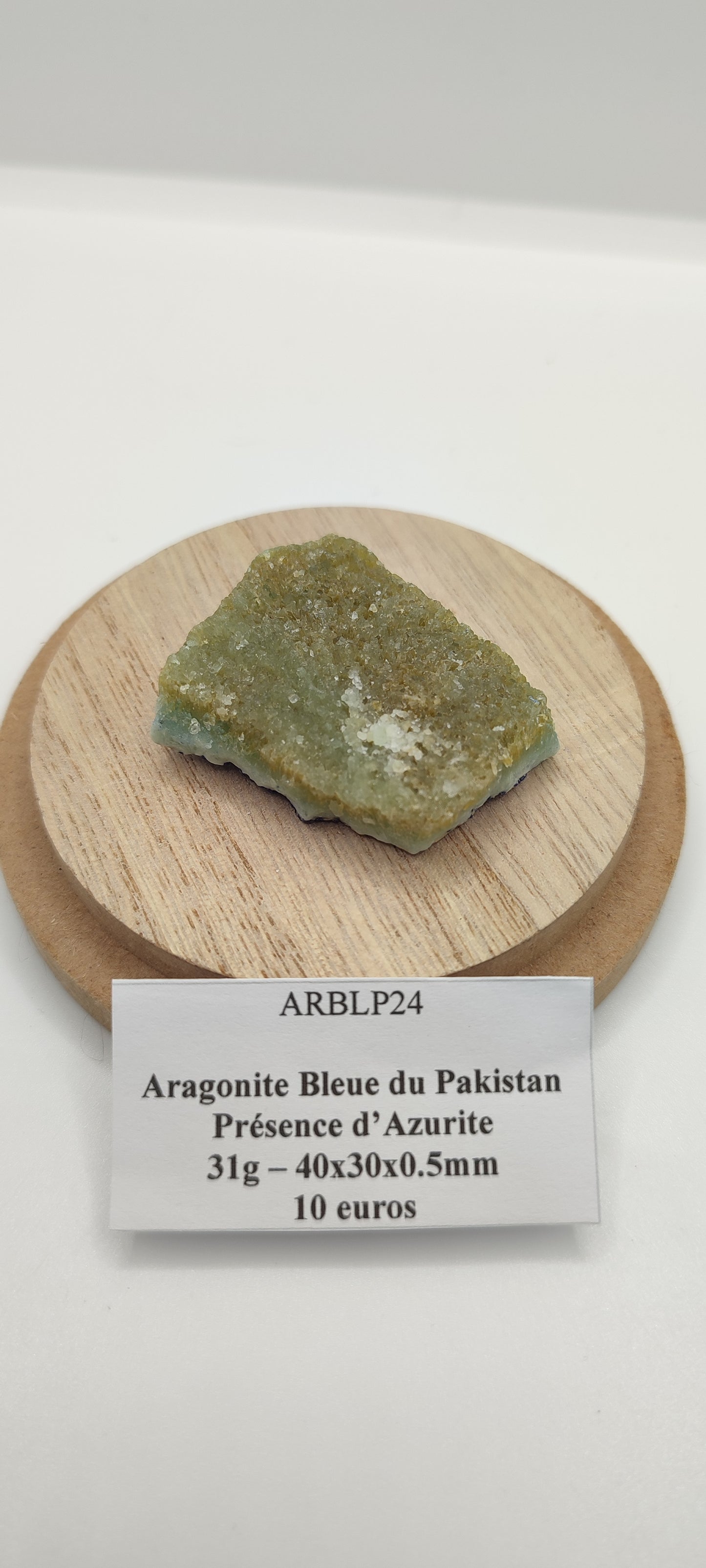 Aragonite Bleue du Pakistan