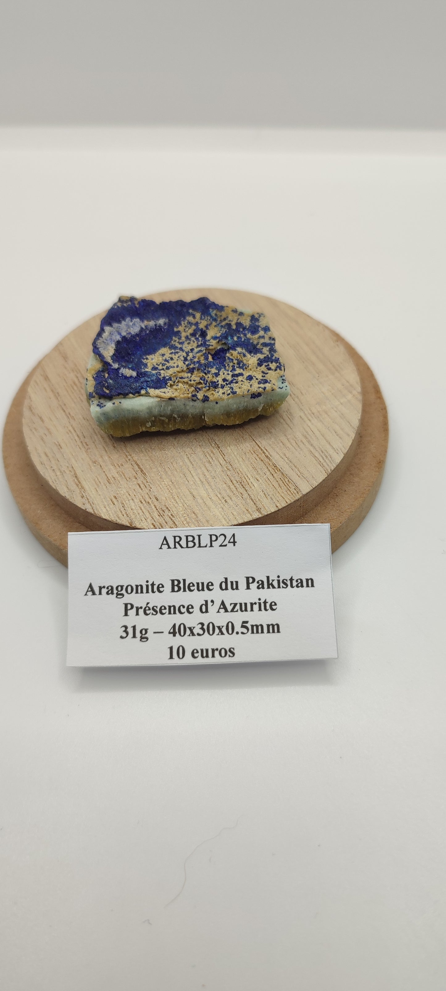 Aragonite Bleue du Pakistan