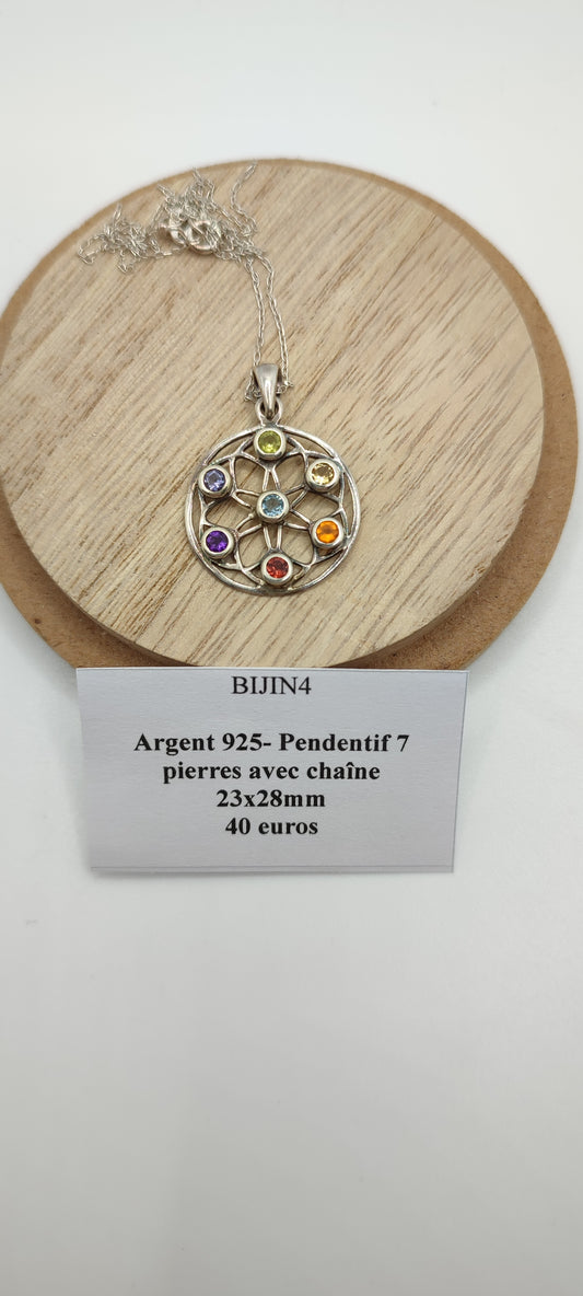 Pendentif 7 pierres