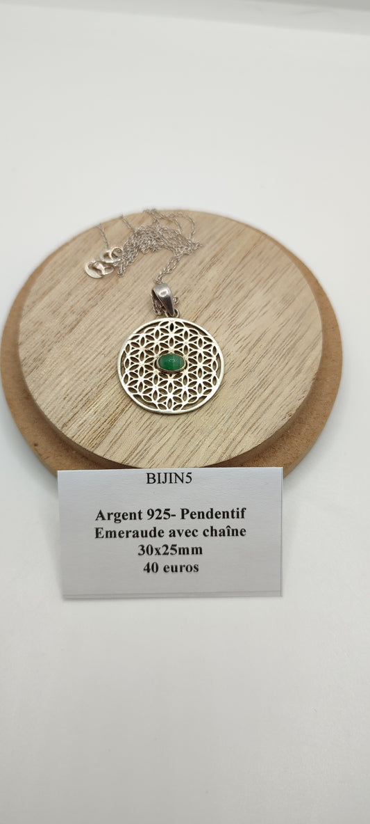 Pendentif Emeraude