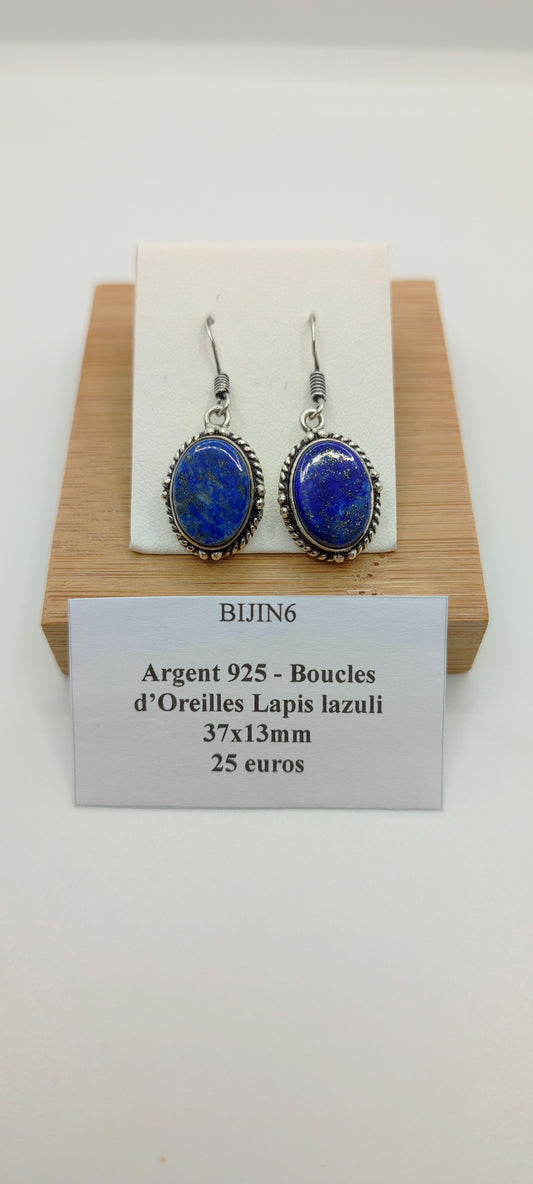 Boucles d'Oreilles Lapis Lazuli