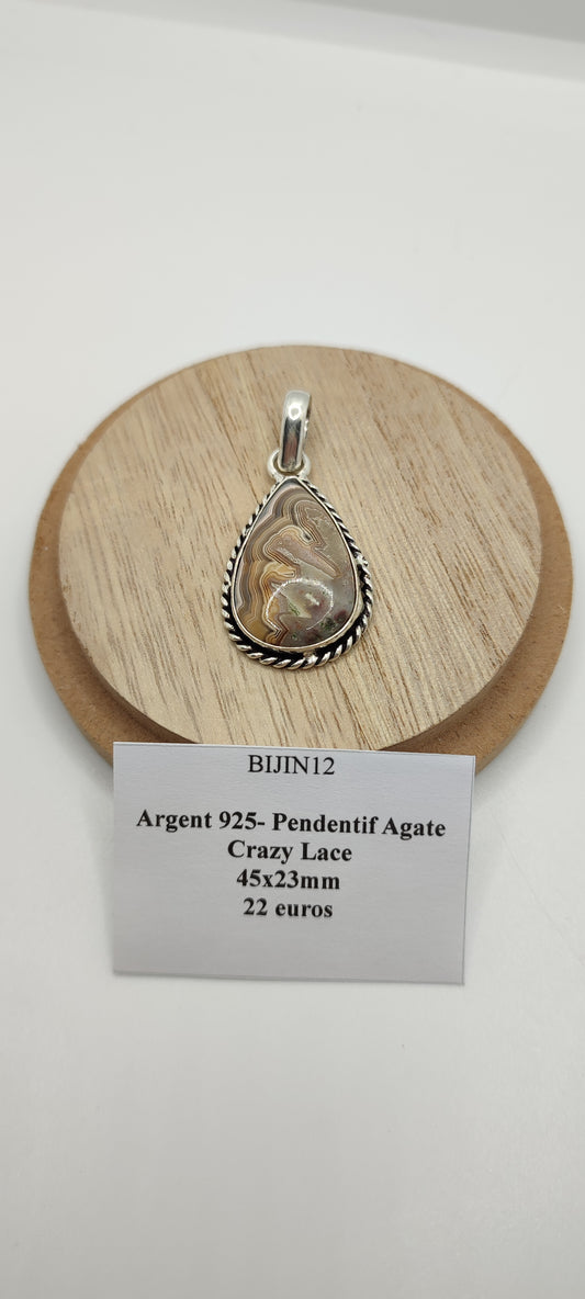 Pendentif Agate Crazy Lace