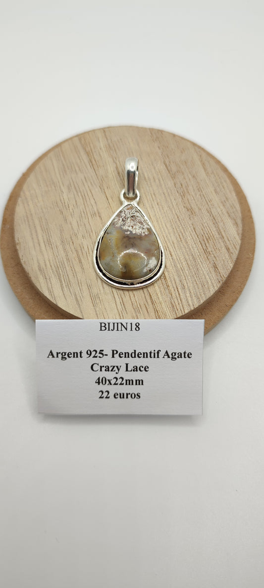 Pendentif Agate Crazy Lace