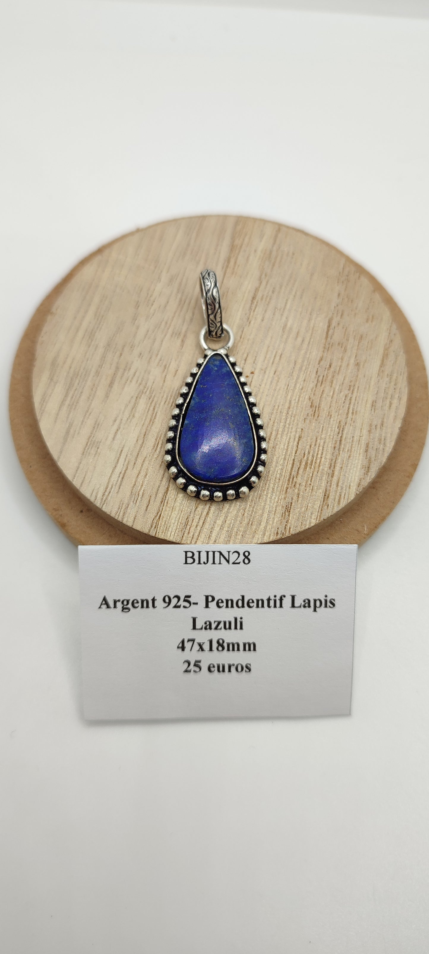 Pendentif Lapis Lazuli