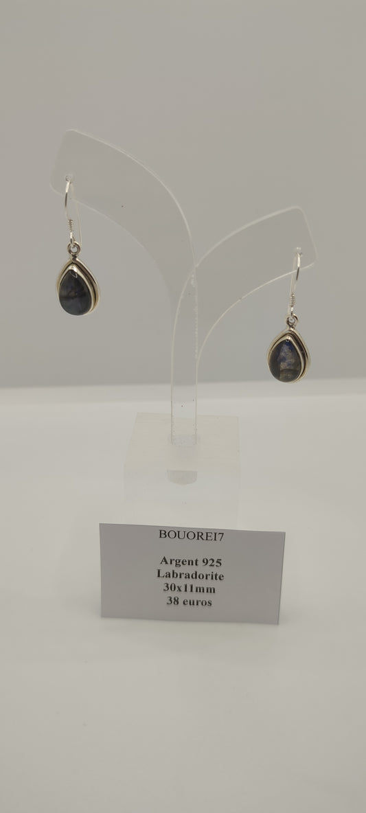 Boucles d'Oreilles Labradorite