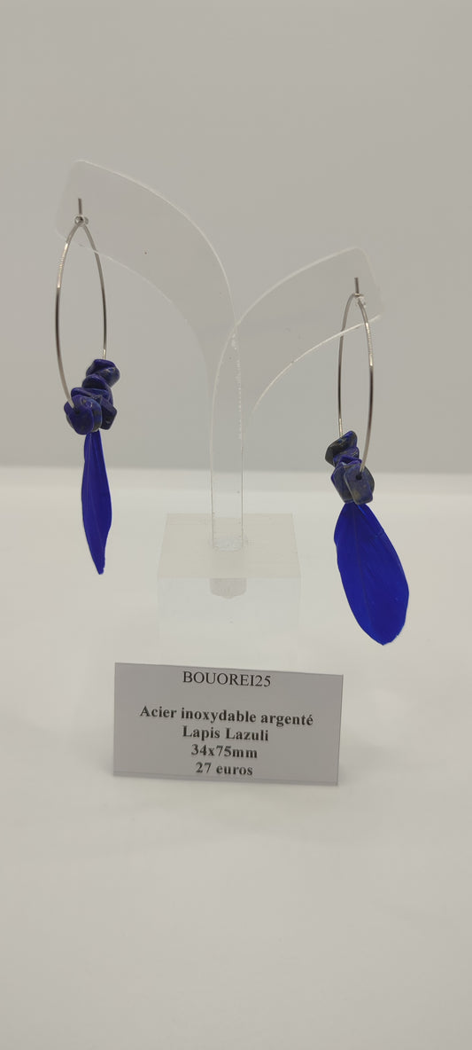 Boucles d'Oreilles Lapis-Lazuli