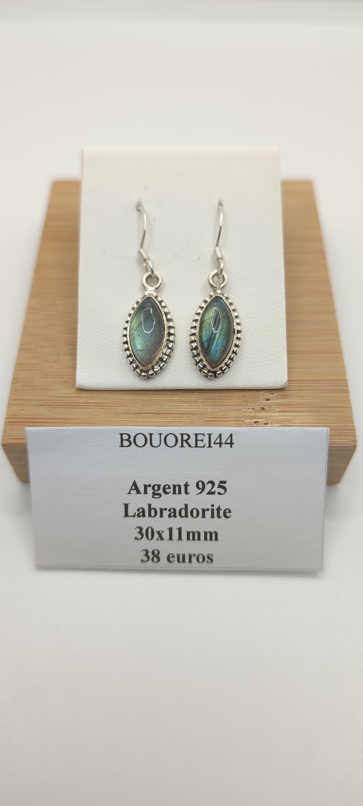 Boucles d'Oreilles Labradorite