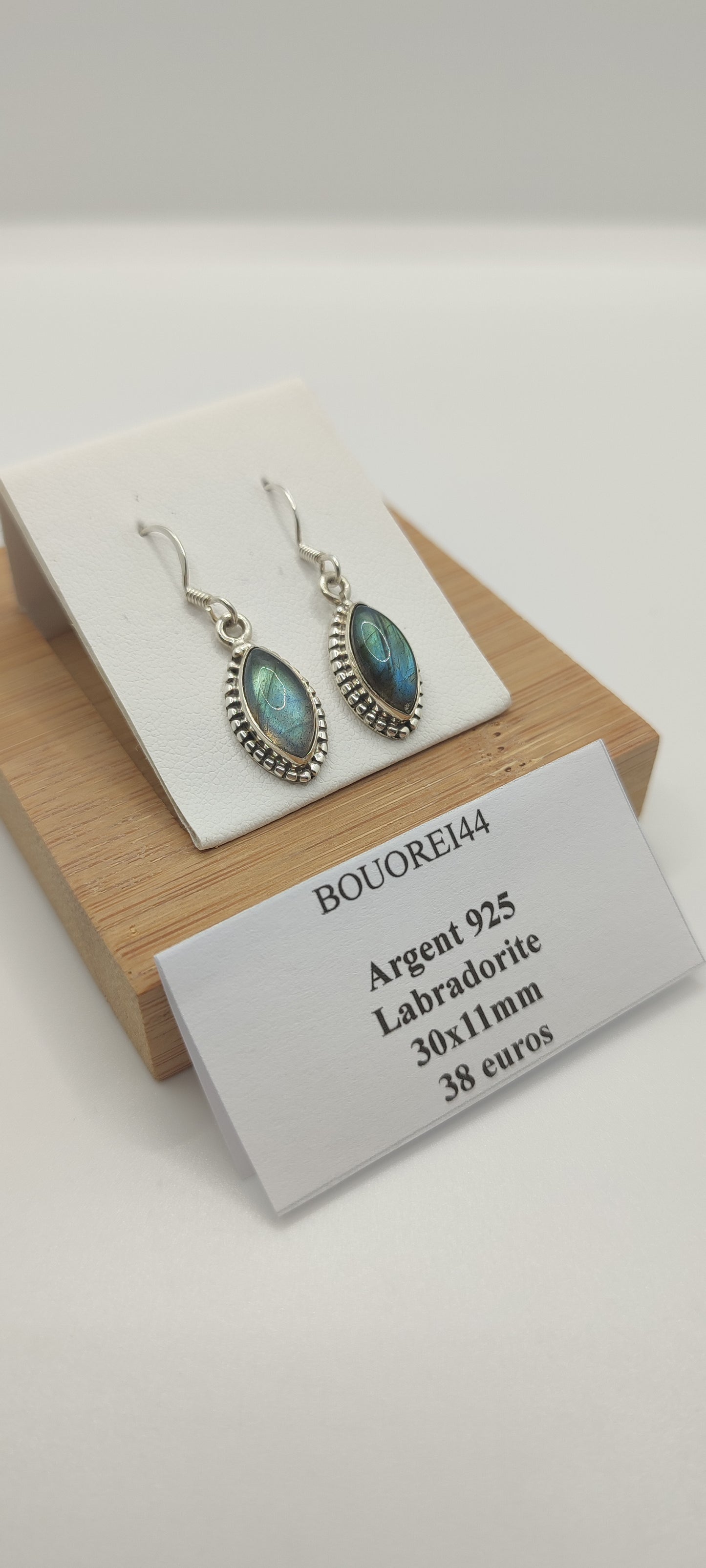 Boucles d'Oreilles Labradorite